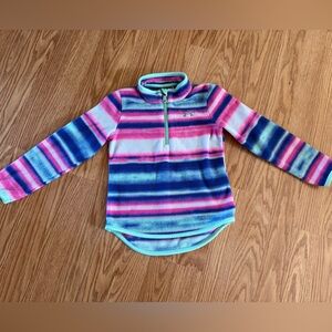 Under Armour Kids 4T Striped Pullover - Pink, Blue, Green
